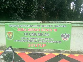 PPKM, Lapangan Saburai Ditutup dari Aktivitas Olahraga